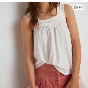 NWT Anthropologie Women's Rust Sleeveless Top